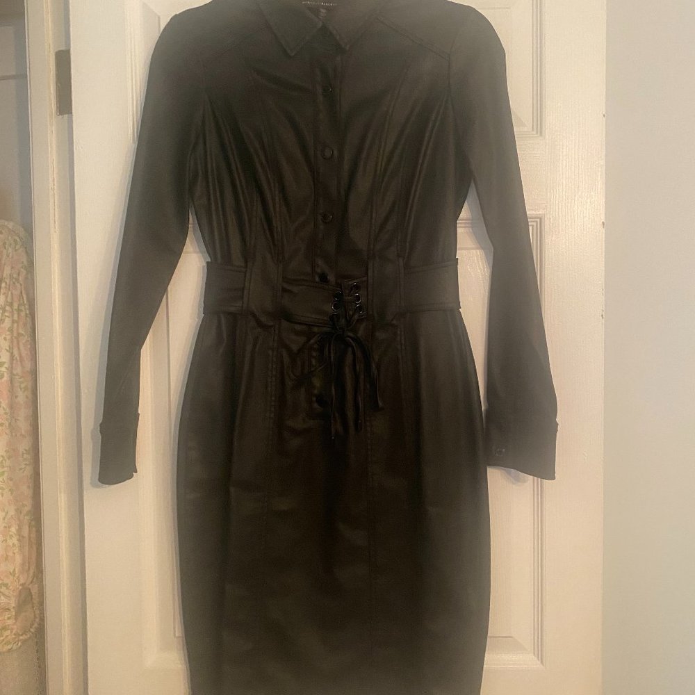 White House Black Market, Size 2, Black Long Sleeve Dress